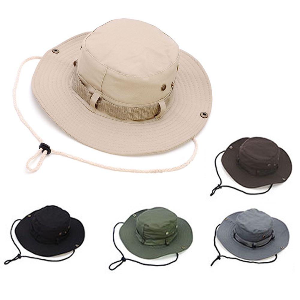 Bucket Hat Men Fishing Cap Outdoor Fisherman Hat Sun Hat, Men's