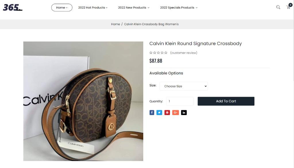 Calvin Klein Round Signature Crossbody Women s Fashion Bags Wallets Cross body Bags on Carousell