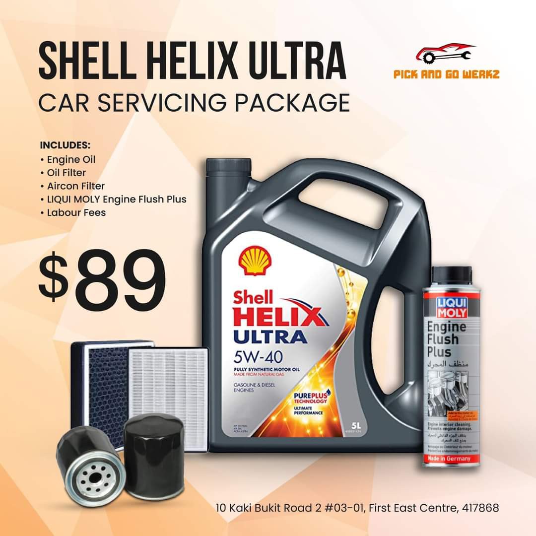 Car Engine Oil Shell Helix Servicing Promotion Package, Car Accessories ...