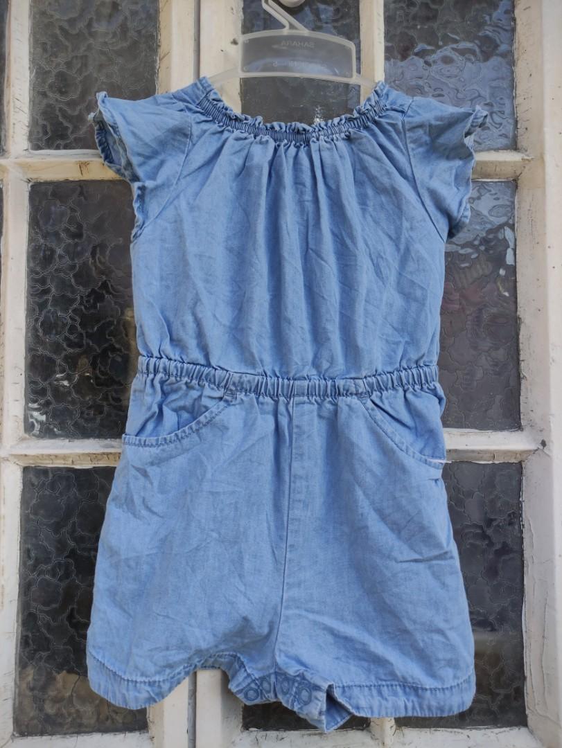 Cat and shop jack denim romper