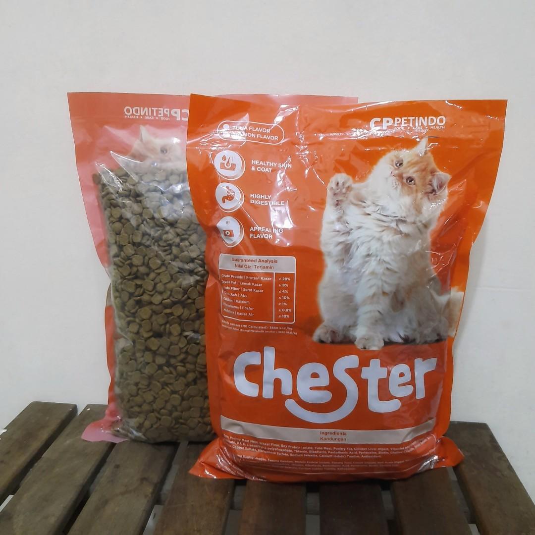 Chester Tuna Cat Food Kibble 1kg REPACKAGED, Perlengkapan Hewan
