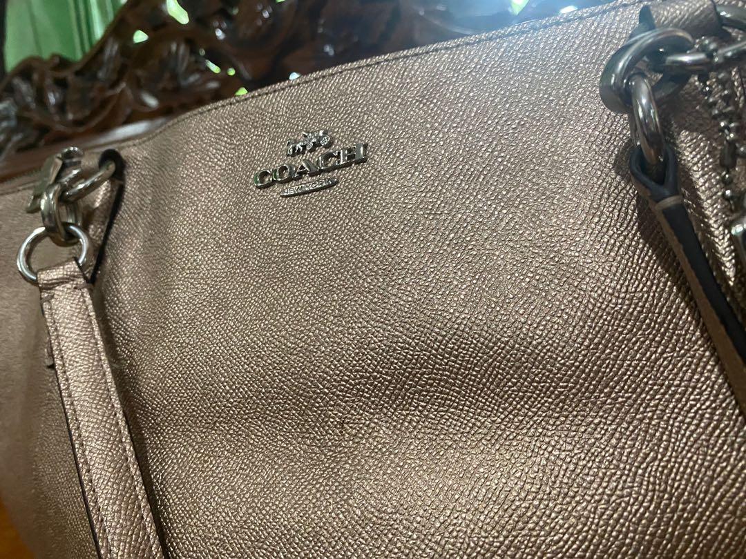 Coach ava tote rose top gold