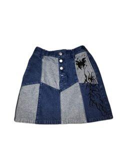 custom denim skirt