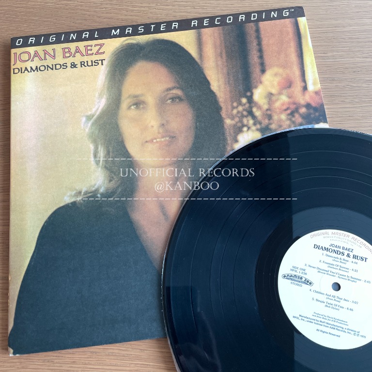 《Diamonds And Rust》Joan Baez MFSL 1 238 【限量編號版】1995 US 黑膠唱片 (NM) 興趣及