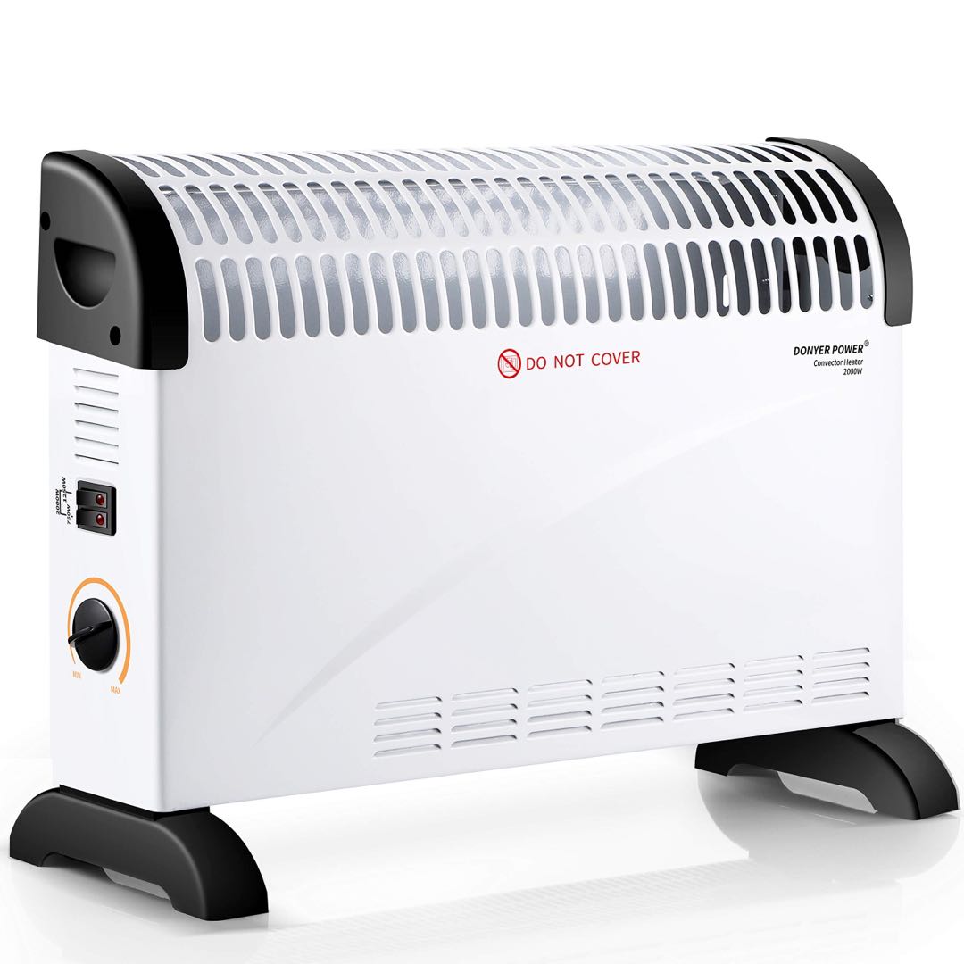 NEW PORTABLE 2000W CONVECTOR HEATER WITH THERMOSTAT 2KW