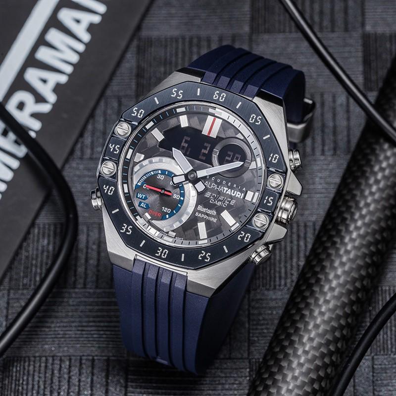 ECB-10AT-1A 行貨門市正貨- 全新ECB-10 ECB-10AT ECB-10AT-1 ECB-10AT-1A chronograph F1  Scuderia AlphaTauri Sapphire Bluetooth chronograph Watch (Limited ) 藍寶石水晶  藍芽 時計聯乘限量版手錶(