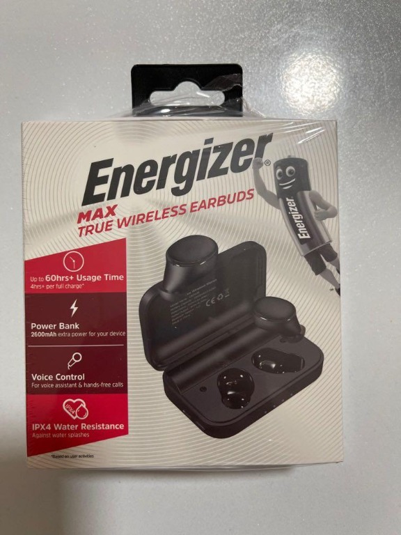 Energizer UB2608 True Wireless Earbuds with 2600mAh Power Bank