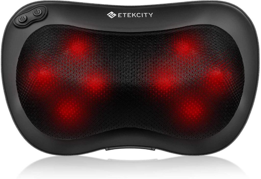 Etekcity 4D Neck Back Massage Pillow Shiatsu Massager Cushion with 8 Rollers and Heat Function Two Speed Massaging Deep Kneading Health Nutrition Massage Devices on Carousell