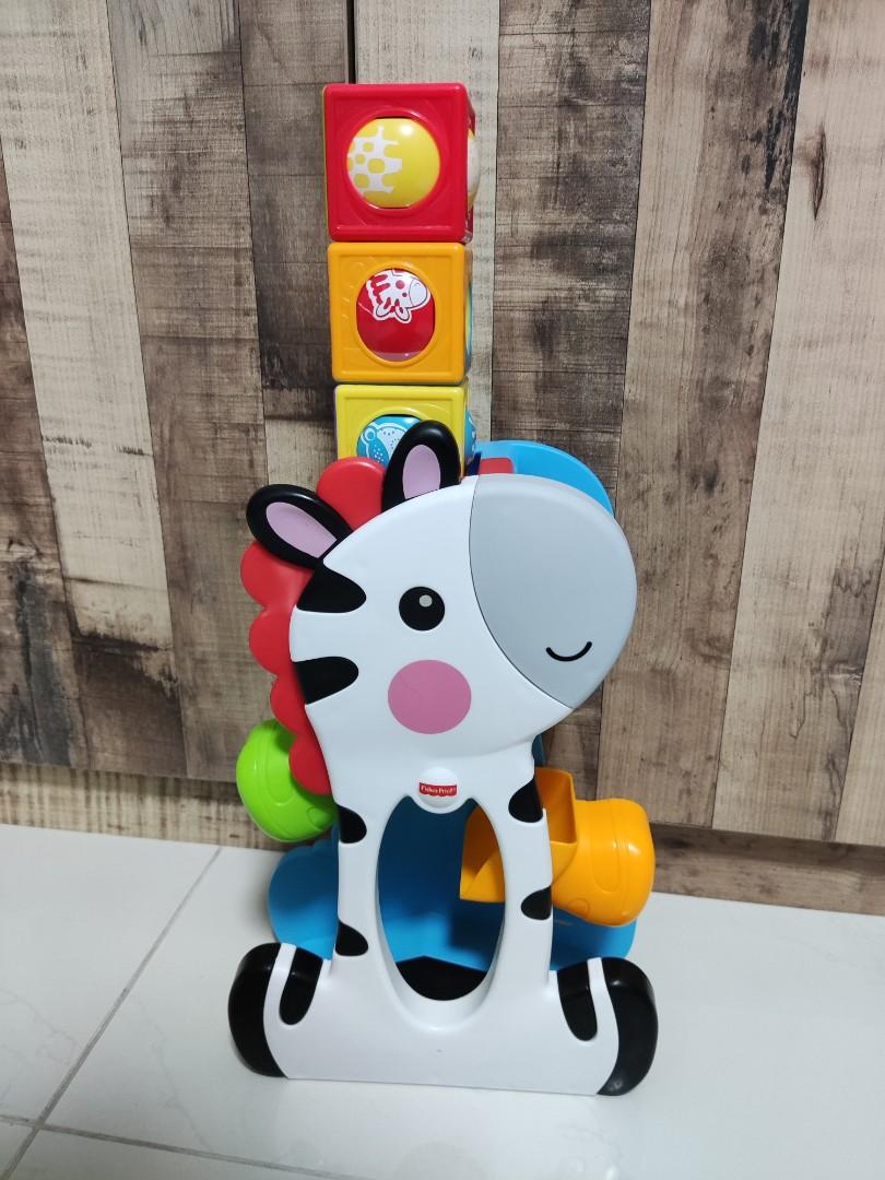 Fisher-Price Roller Blocks Tumblin' Zebra, Babies & Kids, Infant ...