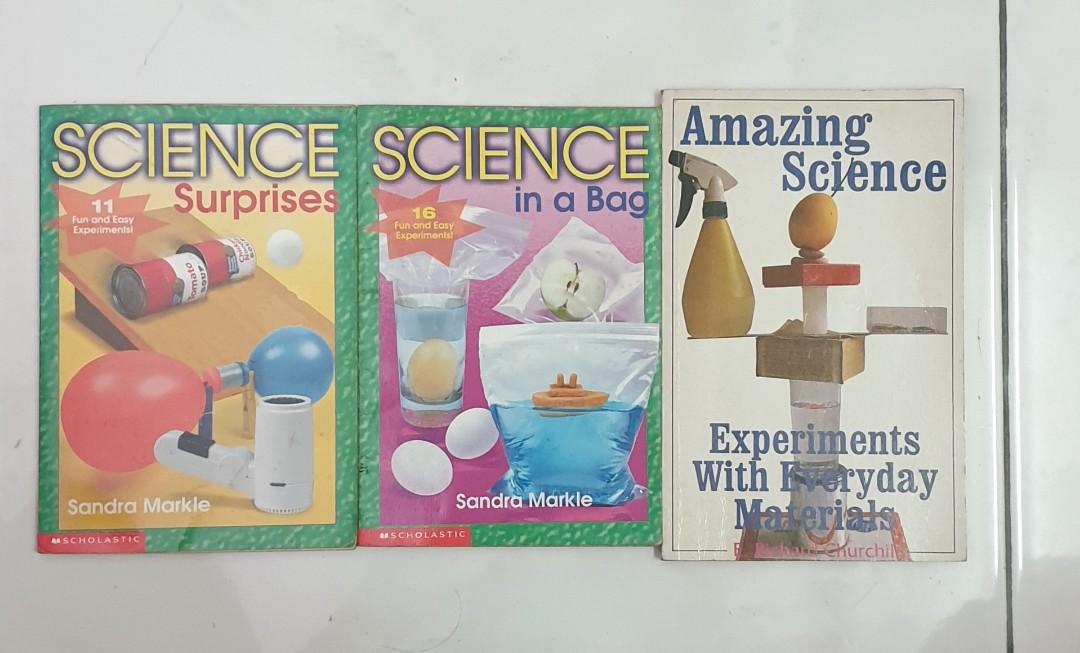 Fun Science Experiments (Category: Educational & Learning Toys) located in Subang Jaya. Submitted by kiwaso (Listing ID 1146935271, Image 1). Description: 1) Science Surprises 2)Science in a Bag 3)Amazing Science All 3 titles for Rm15 WhatsApp: Ray 016-2188740.