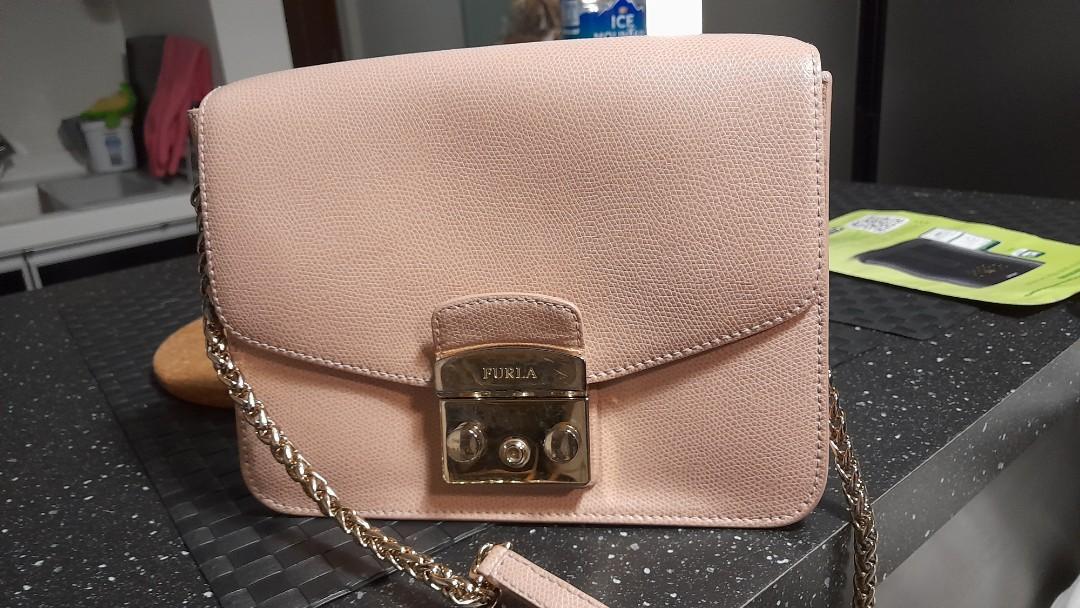 Furla light sales pink bag