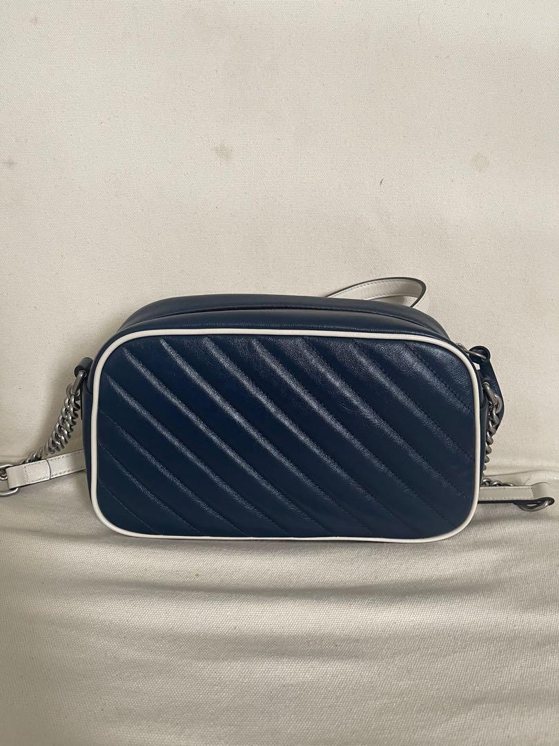 Gucci GG Marmont small shoulder bag in Navy Blue