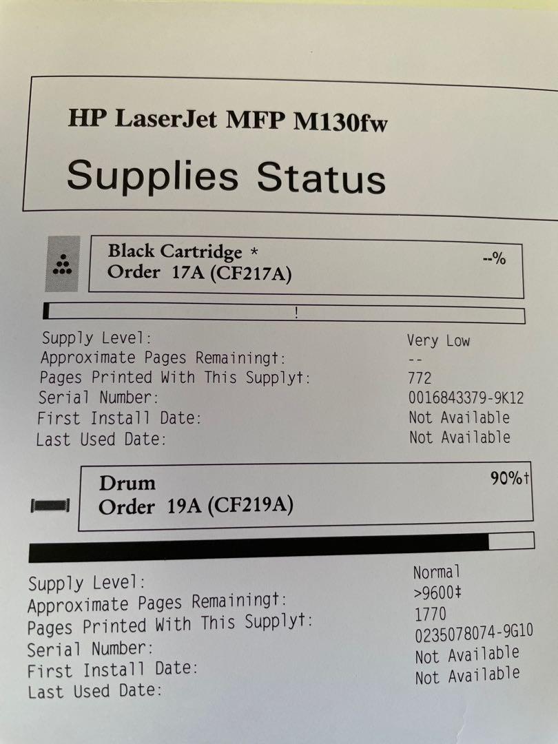 HP Printer (Category: Printers, Scanners & Copiers) located in Singapore. Submitted by aarontys (Listing ID 1146958635, Image 3). Description: Black and White Laser Printer - Automatic Document Feeder for Scanner - 23 pages per minute - LCD touchscreen control One sided printing Very low toner cartridge .