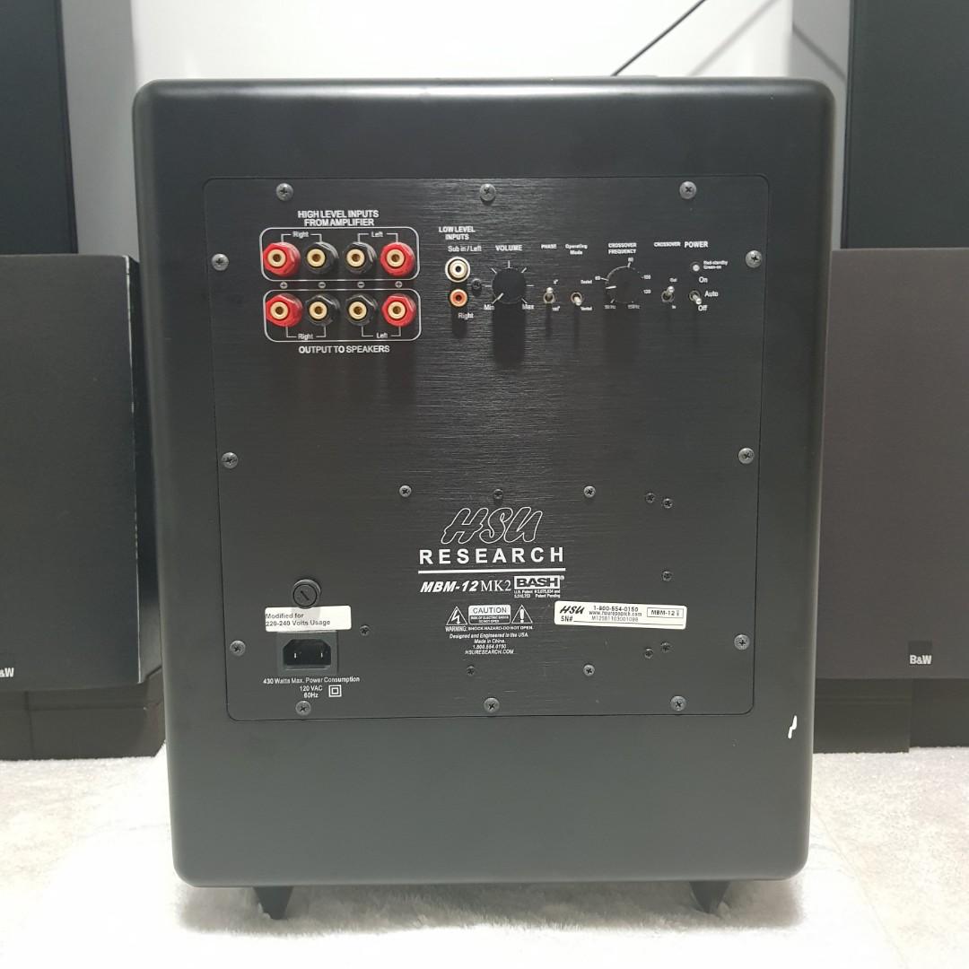 Hsu Research Subwoofer MBM12 MK2, Audio, Soundbars, Speakers & Amplifiers on Carousell