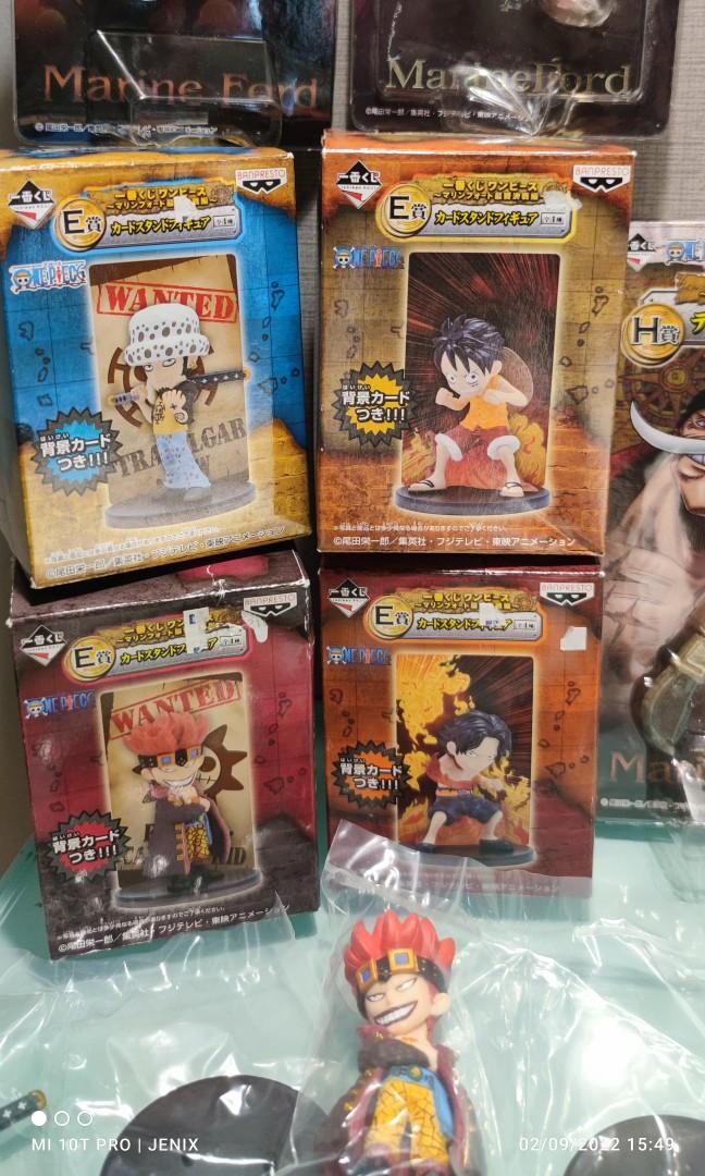 Ichiban Kuji One Piece Chibi MIB (Category: Designer & Blind Box Toys) located in Imus. Submitted by Jenix22 (Listing ID 1147091847, Image 2). Description: IK ONE PIECE CHIBI MIB Trafalgar Law 295 Luffy 295 Ace 295 Eustass Kidd 250 Sanji 200 loose.