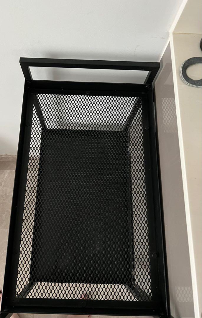 IKEA nissafors black kitchen trolley, Furniture & Home Living, Bathroom