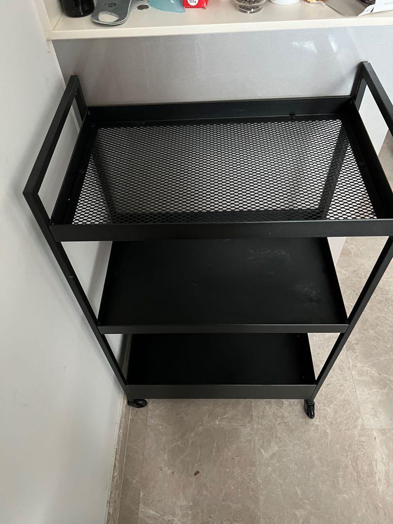 IKEA nissafors black kitchen trolley, Furniture & Home Living, Bathroom