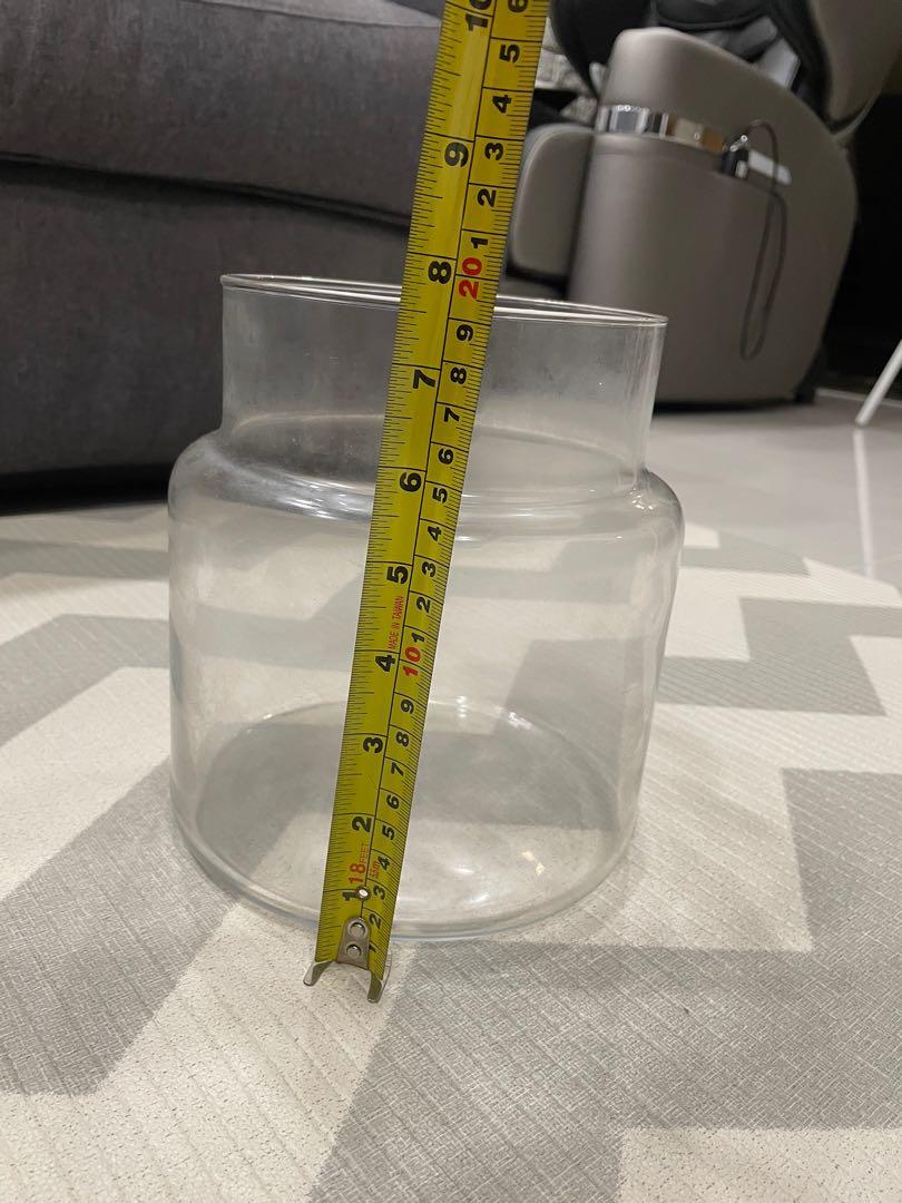 IKEA sinnerlig glass jar with cork lid, Furniture & Home Living