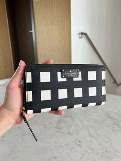 Kate spade black and cream wallet
