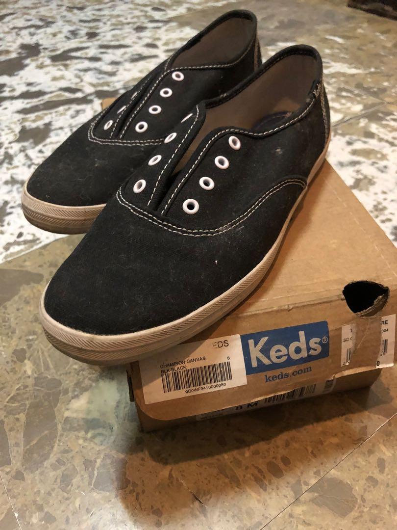 keds black canvas