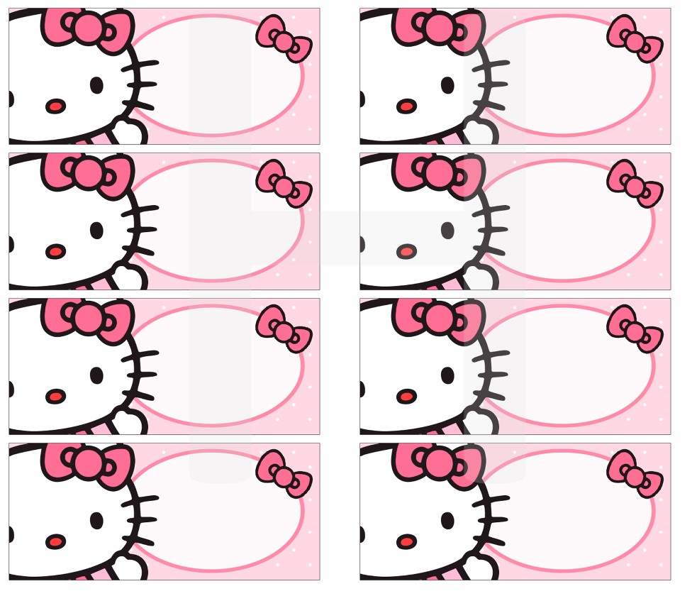 (Kids name labels/stickers)(Waterproof) Hello Kitty Series, Hobbies ...