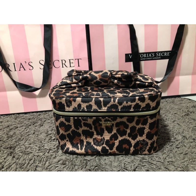 Leopard Victoria Secret Vanity Bag, Women's Fashion, Bags & Wallets