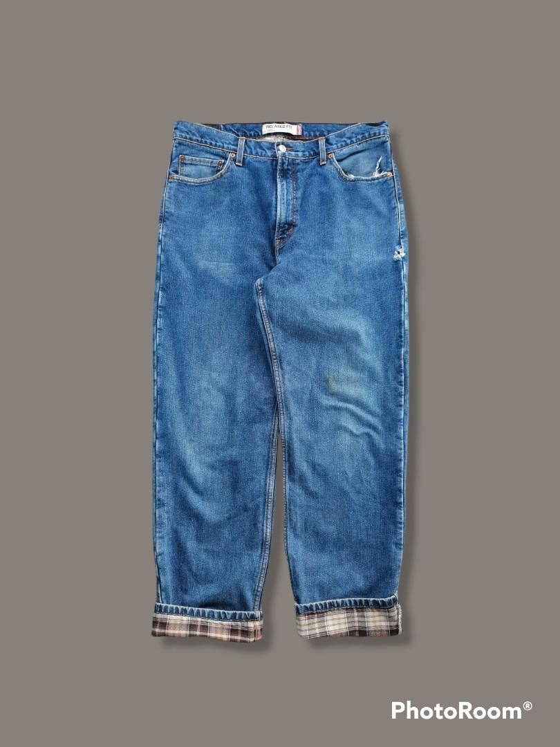 Levi's 550 flannel lined insulated jeans relaxed fit, Men's Fashion,  Bottoms, Jeans on Carousell