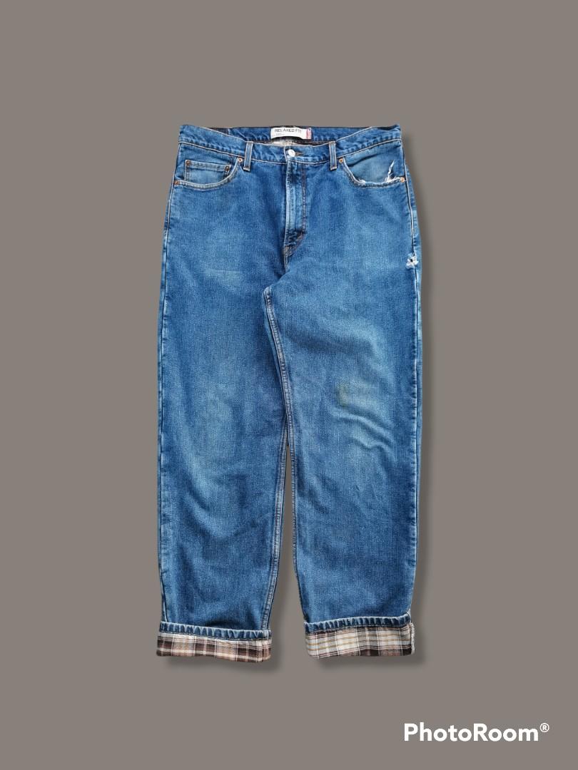 Levis 550 flannel lined jeans sales