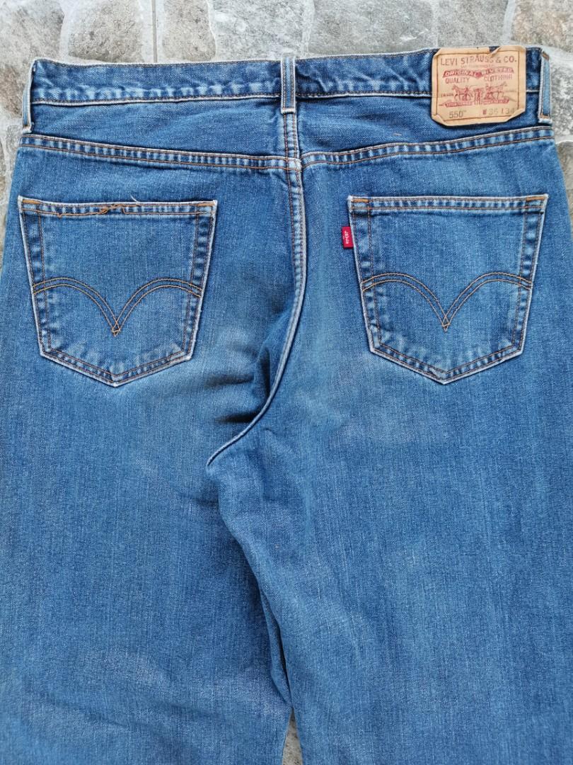 Levis 550 flannel lined jeans sales
