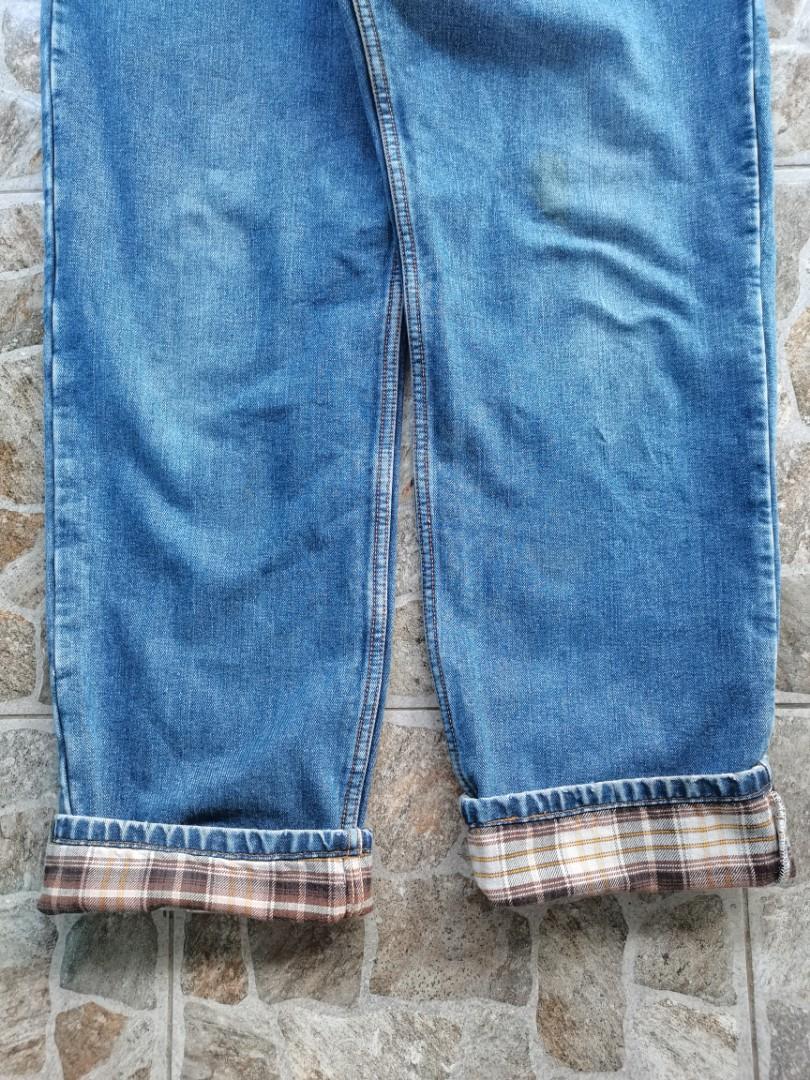 Levi's 550 flannel lined insulated jeans relaxed fit, Men's Fashion,  Bottoms, Jeans on Carousell