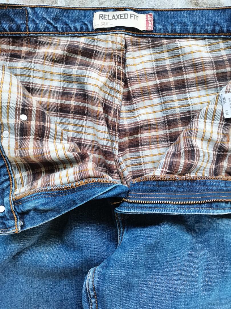 Levis 550 online flannel lined jeans