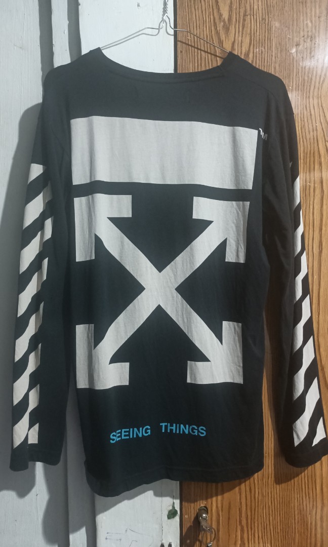 Long Sleeve Off White, Fesyen Pria 
