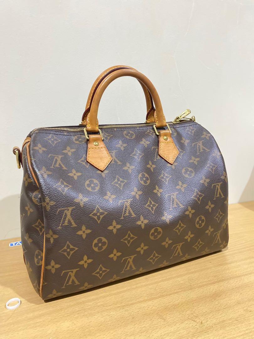 Louis Vuitton Speedy 30 Bando with strap, Barang Mewah, Tas \u0026 Dompet di  Carousell