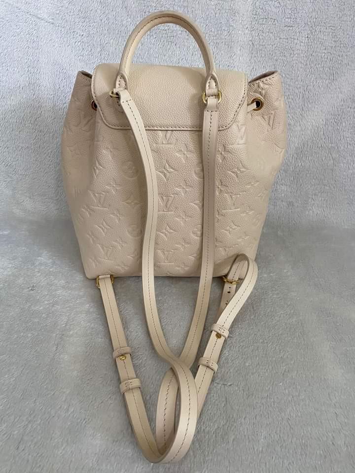LV Montsouris Backpack (Category: Luxury Bags & Wallets) located in Manila. Submitted by bagislifeshop (Listing ID 1146983341, Image 3). Description: ▪️Louis Vuitton Montsouris backpack▪️ ✔️In transit to Manila ✅Date code: CA2240 ✅Color: Créme ✅Material: monogram Empreinte leather ✅Condition: 9/10 ✅Inclusions: dust bag and cards..