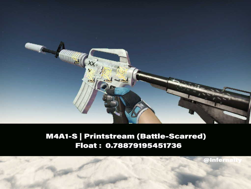 M4A1S Printstream BS CSGO SKINS KNIVES, Video Gaming, Gaming