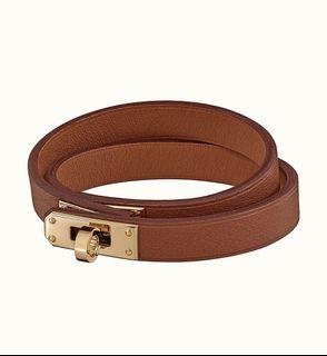 Mini Kelly Double Tour bracelet Gold