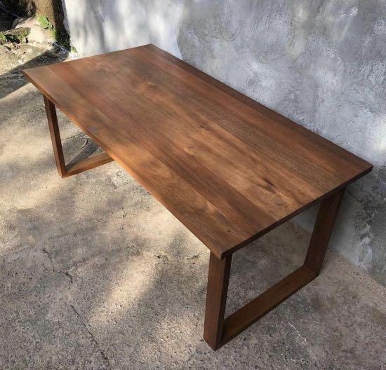 MODERN DINING TABLE MAHOGANY WOOD, Furniture & Home Living, Furniture