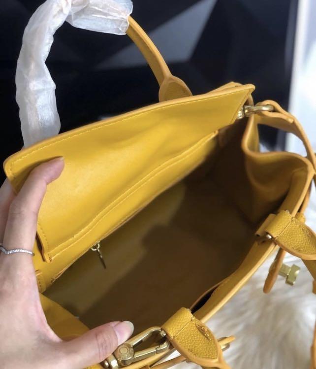 charles and keith yellow bolsa