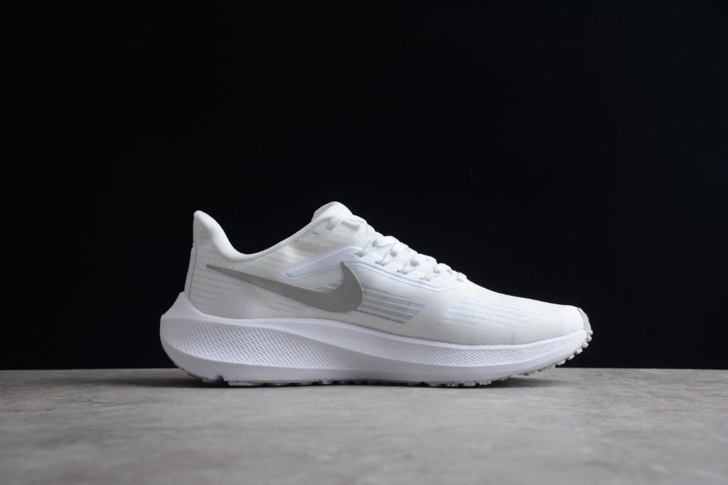 White top running shoes