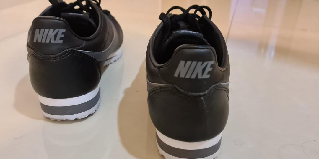 Nike Cortez Black grey leather, Men's 