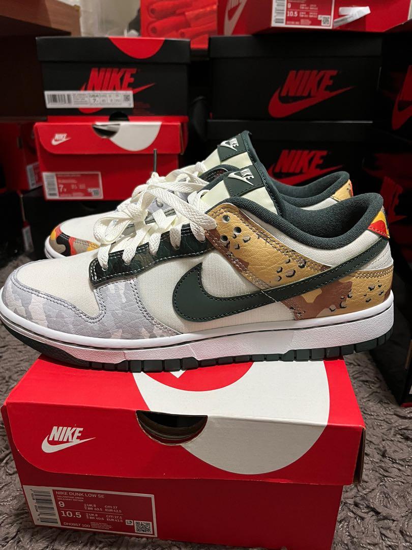 nike dunk low se sail camo