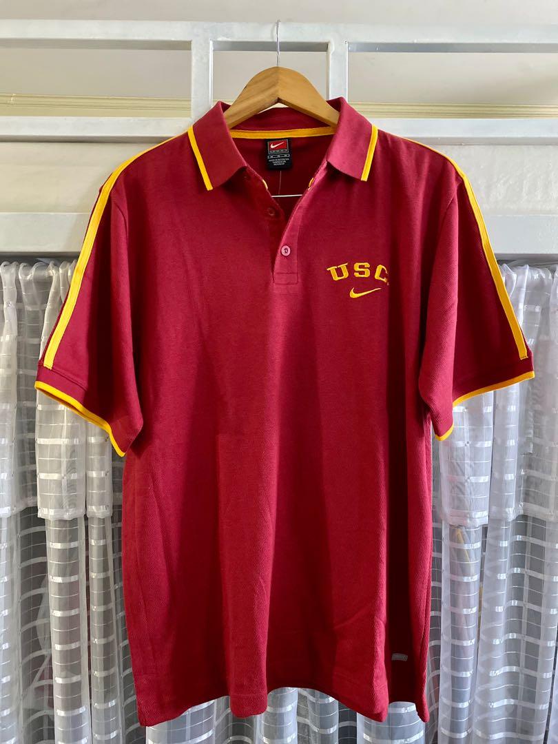 Nike Team USC Classic Vintage Polo Shirt, Men's Fashion, Tops & Sets