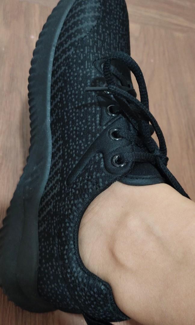 Pure black rubber shoes sale