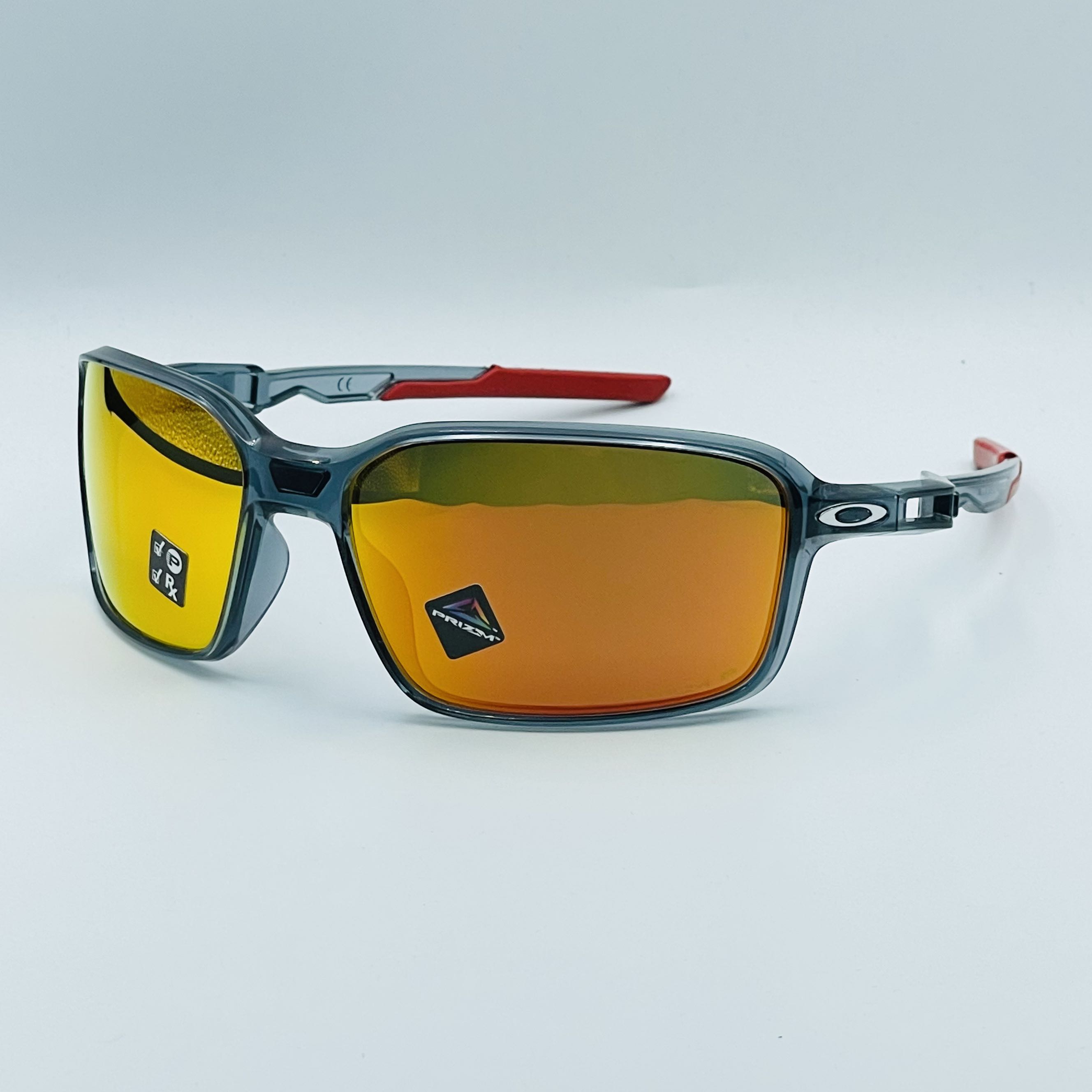 Oakley Siphon Crystal Black Polarized Prizm Ruby, Men's Fashion