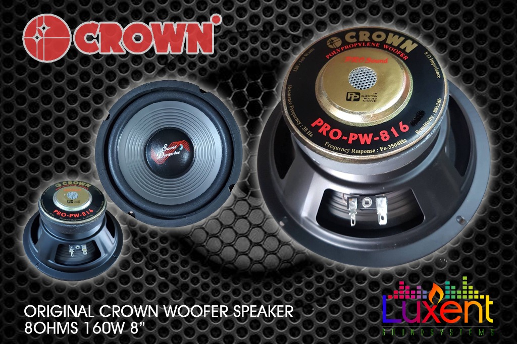 Crown best sale woofer speaker