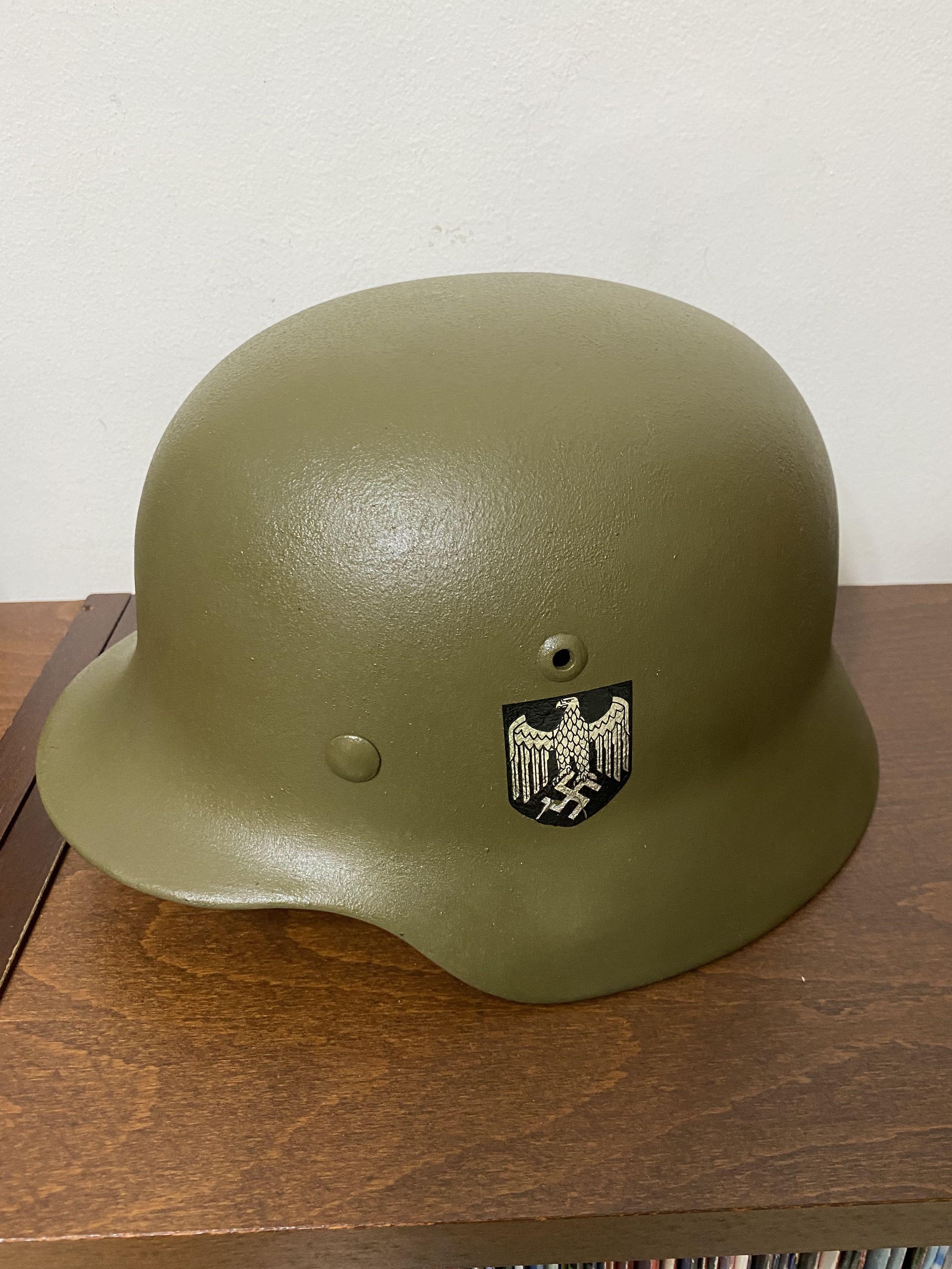Authentic ww2 german best sale helmet
