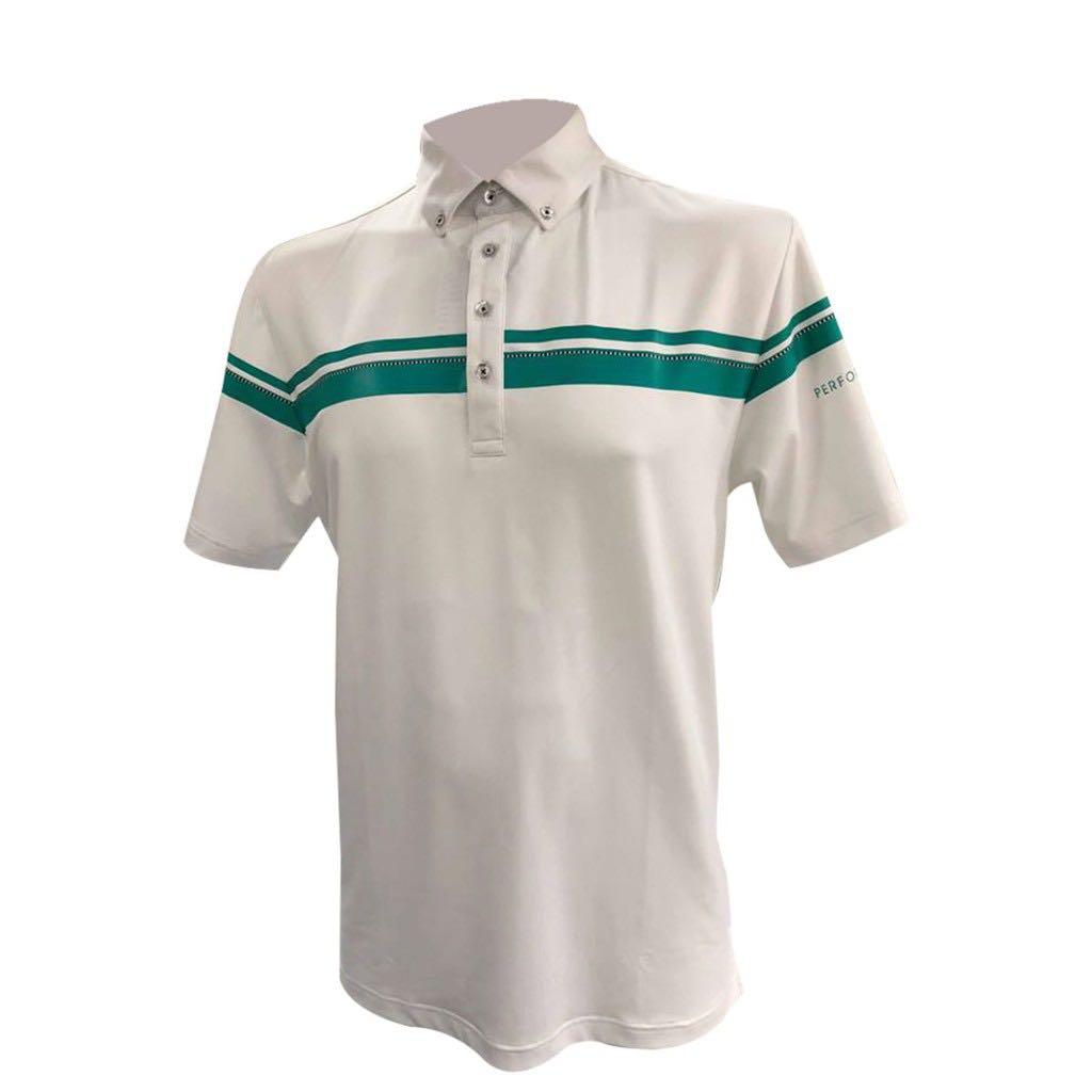 White golf shirts mens sale