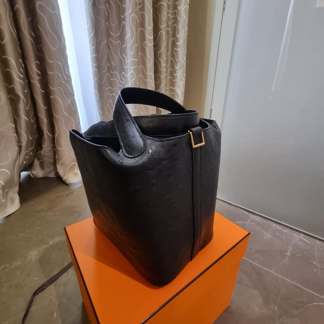 Hermes Picotin 18 Gris Meyer TC GHW, Luxury, Bags & Wallets on Carousell