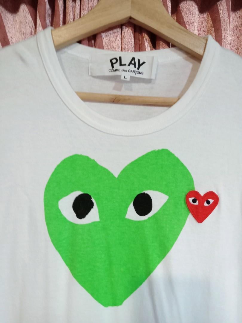 PLAY CDG GREEN HEART BIG LOGO