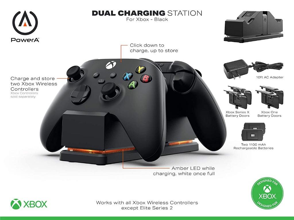 PowerA Dual Charging Station for Xbox Black Wireless Controller